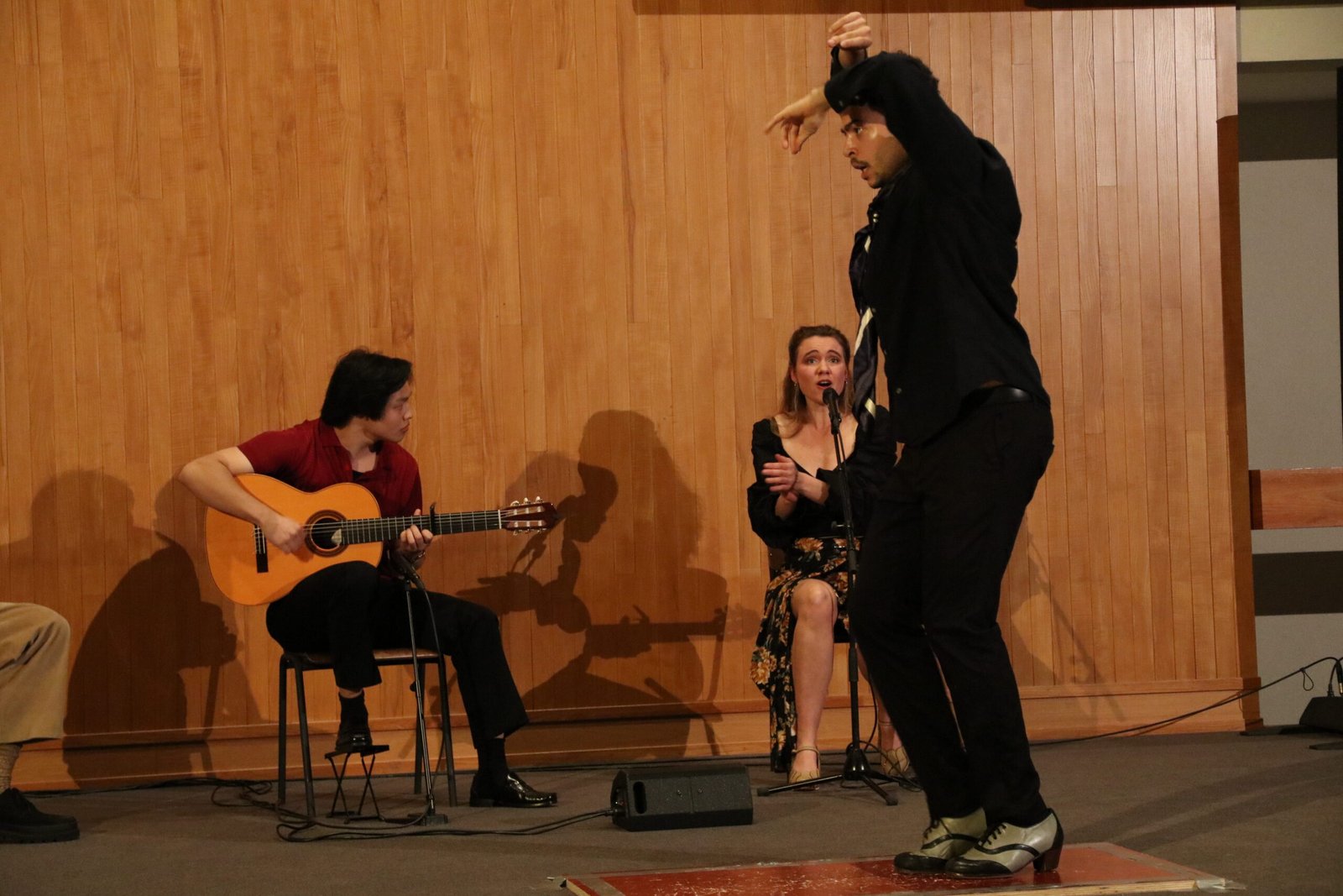flamenco dans voorstelling met jun bai de jong, nieke van der hoff en giovanni damiao